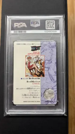 PSA 8 Luffy Nami Zoro One Piece Visual Adventure Vending #26 Japanese 2000 Foil - Image 2