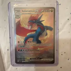 2025 Pokemon TCG Salamence ex 187/159 Sv09: Journey Together Holo Secret Rare - Image 1