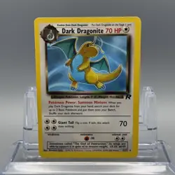 Dark Dragonite 22/82 Team Rocket Rare Pokemon Card WOTC Vintage LP - Image 1