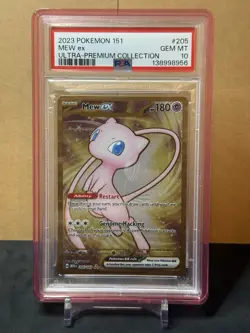 Pokemon Scarlet & Violet 151 Mew ex - 151 Metal Card 205/165 W/Guard PSA 10 - Image 1