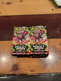 Set of 18 Pokemon Perfect Order Booster Packs TCG Cards New Sealed - Image 1
