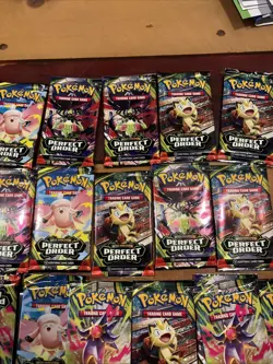 Set of 18 Pokemon Perfect Order Booster Packs TCG Cards New Sealed - Image 5