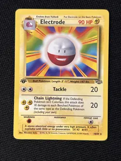 Pokemon Electrode 18/64 (1st Edition) *Near Mint* Jungle ‘Never Played Card’ - Image 1