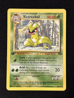Pokemon Victreebel 30/64 (1st Edition) *Near Mint* Jungle ‘Never Played Card’ - Image 1