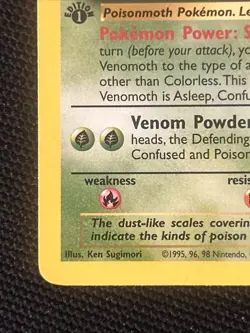 Pokemon Venomoth 29/64 (1st Edition) Jungle *Near Mint* Never Played Card - Image 2