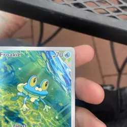 Pokemon Froakie Full Art Holo Water 70 HP Card English - Image 5