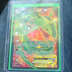 Rayquaza EX Full Art 123/124 Dragons Exalted Ultra Rare Holo Pokemon Card - Image 1