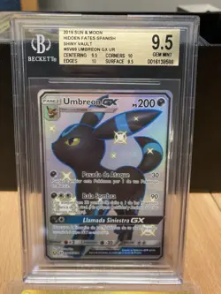~ESP~ SPANISH BGS 9.5 (+2) Umbreon GX Hidden Fates SV69 Pokemon Card - Image 1