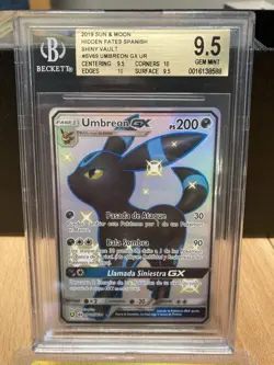 ~ESP~ SPANISH BGS 9.5 (+2) Umbreon GX Hidden Fates SV69 Pokemon Card - Image 3