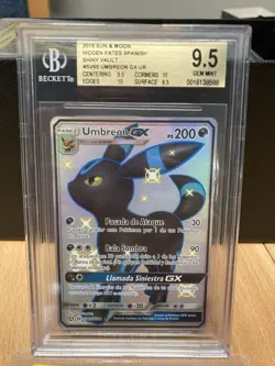 ~ESP~ SPANISH BGS 9.5 (+2) Umbreon GX Hidden Fates SV69 Pokemon Card - Image 4