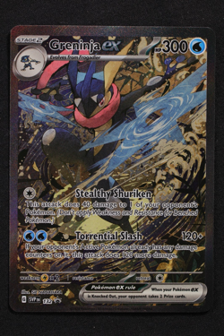 Greninja ex SVP 132 Scarlet & Violet Full Art Black Star Promo Pokemon Card - Image 3