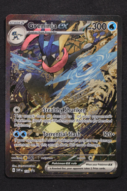 Greninja ex SVP 132 Scarlet & Violet Full Art Black Star Promo Pokemon Card - Image 4