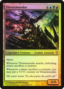 MTG FOIL Thraximundar - Commander 2013 #221 - Image 1