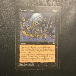 Wizards of the Coast Corpse Dance Black Rare Instant Tempest 1997 Brian Snoddy - Image 1