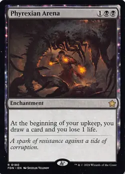 Phyrexian Arena R Foundations 180 NM - Image 1
