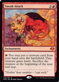 Sneak Attack M Dominaria Remastered 139 NM - Image 1