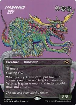 Agonasaur Rex (Borderless) R Aetherdrift 343 NM - Image 1