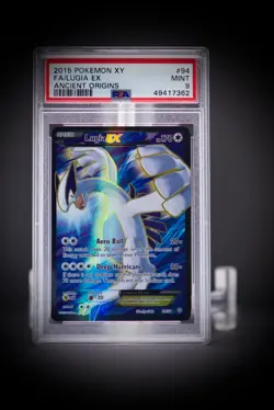 2015 POKEMON XY ANCIENT ORIGINS #94 FULL ART/LUGIA EX PSA 9 - Image 2