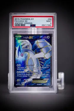 2015 POKEMON XY ANCIENT ORIGINS #94 FULL ART/LUGIA EX PSA 9 - Image 5