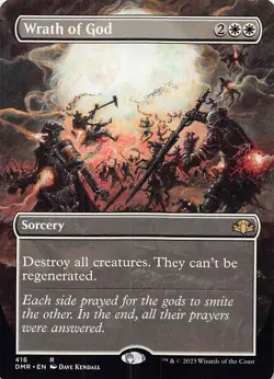 Wrath of God (Borderless) R Dominaria Remastered 416 NM - Image 1