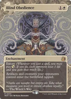 Blind Obedience R Wilds of Eldraine: Enchanting Tales 1 NM - Image 1