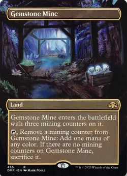 Gemstone Mine (Borderless) R Dominaria Remastered 455 NM - Image 1