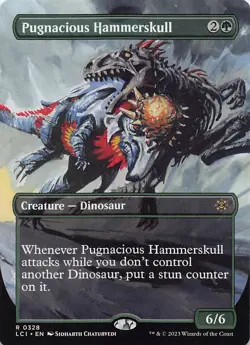 Pugnacious Hammerskull (Borderless) R The Lost Caverns of Ixalan 328 NM - Image 1