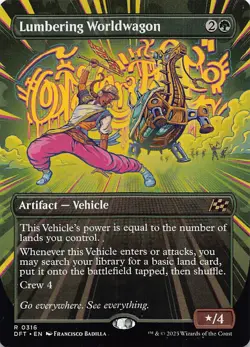 Lumbering Worldwagon (Borderless) R Aetherdrift 316 NM - Image 1