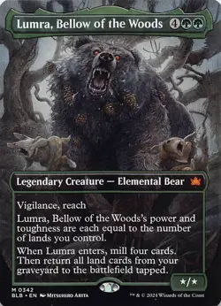 Lumra, Bellow of the Woods (Borderless) () M Bloomburrow 342 NM - Image 1