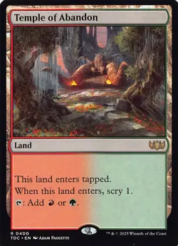 Temple of Abandon R Commander: Tarkir: Dragonstorm 400 NM - Image 1