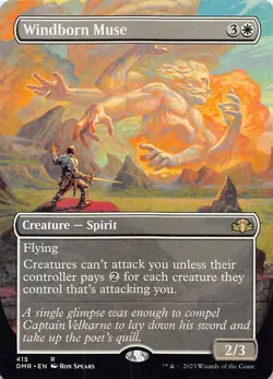 Windborn Muse (Borderless) R Dominaria Remastered 415 NM - Image 1