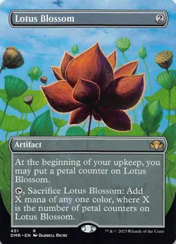 Lotus Blossom (Borderless) R Dominaria Remastered 451 NM - Image 1