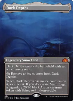 Dark Depths (Borderless) M Dominaria Remastered 454 NM - Image 1