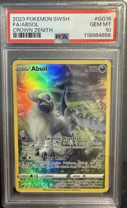 Absol #GG16/GG70 - 2023 Pokemon SWSH Crown Zenith - GEM Mint PSA 10 - Image 1