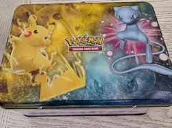 Vintage Pokemon Pikachu SHINING LEGENDS COLLECTOR CHEST LUNCH BOX Tin Can - Image 1