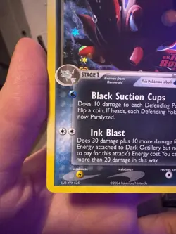 Pokemon Dark Octillery 8/109 EX Team Rocket Returns Reverse Holo Rare - Image 4