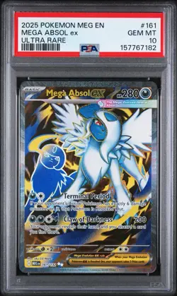 Pokemon Mega Evolution - Mega Absol ex 161/132 - Ultra Rare #161 - PSA 10 - Image 1