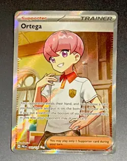 Ortega #141/131 Pokemon 2025 Prismatic Evolutions NM Full Art - Image 1