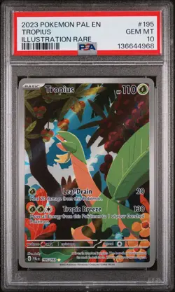 Tropius #195 PSA 10 2023 Paldea Evolved Pokemon TCG - Image 1