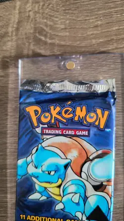 Pokemon Base Set Blastoise Art Booster Pack Black Triangle Error 1999 -Read Desc - Image 4