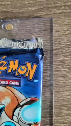 Pokemon Base Set Blastoise Art Booster Pack Black Triangle Error 1999 -Read Desc - Image 5