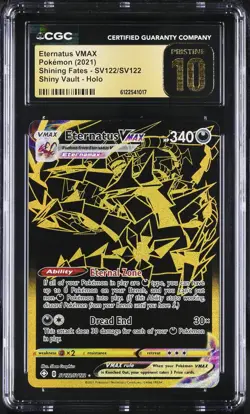 CGC 10 Eternatus Vmax Sv122/sv122 Shiny Vault Holo Pokemon Pristine - Image 1