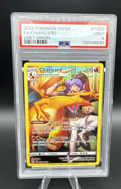 PSA 9 MINT Charizard #TG03/TG30 Lost Origin - Trainer Gallery English Pokemon - Image 1