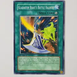 Gladiator Beast's Battle Halberd - GLAS-EN055 - LP - Common - 1st ed - Yugioh - Image 1
