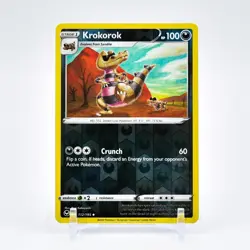 Krokorok - 112/195 Silver Tempest Reverse Holo Uncommon Pokemon - NM/MINT - Image 1