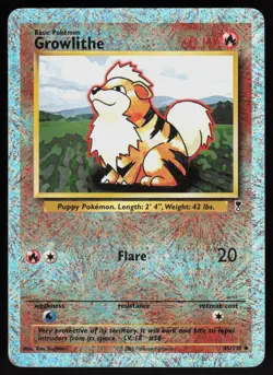 Pokemon Growlithe 45/110 Legendary Collection Reverse Holo Lightly Played - Image 1