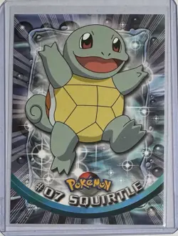1999 Topps Pokemon TV Animation Series 1 Squirtle #7 Blue Logo - Non-Holo - Image 1