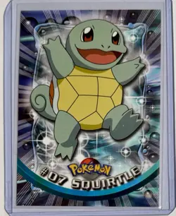1999 Topps Pokemon TV Animation Series 1 Squirtle #7 Blue Logo - Non-Holo - Image 2