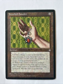 Mtg Jeweled Amulet MP Ice Age Magic the Gathering Card - Image 1