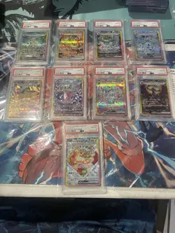 PSA 10 Terastal Festival Eevee Evolution SAR Set Of 9 Pokemon Card Japanese 2024 - Image 1